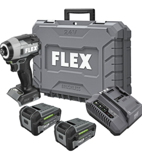 FLEX 1/4 Inch One-Touch Hex Impact Driver with Multi-Mode Kit