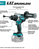 Makita 18V LXT Brushless 1/2-Inch Hammer Driver Drill – High Torque Cordless (Bare Tool) Makita 18V LXT Brushless 1/2-Inch Hammer Driver Drill – High Torque Cordless (Bare Tool)