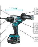 Makita 18V LXT Brushless 1/2-Inch Hammer Driver Drill – High Torque Cordless (Bare Tool) Makita 18V LXT Brushless 1/2-Inch Hammer Driver Drill – High Torque Cordless (Bare Tool)