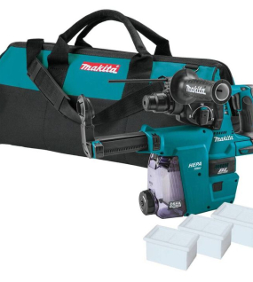 Makita 18V LXT 1 Inch Rotary Hammer with HEPA Dust Extractor Attachment Bare Tool