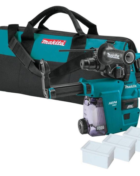 Makita 18V LXT 1 Inch Rotary Hammer with HEPA Dust Extractor Attachment Bare Tool Makita 18V LXT 1 Inch Rotary Hammer with HEPA Dust Extractor Attachment Bare Tool