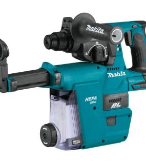 Makita 18V LXT 1 Inch Rotary Hammer with HEPA Dust Extractor Attachment Bare Tool