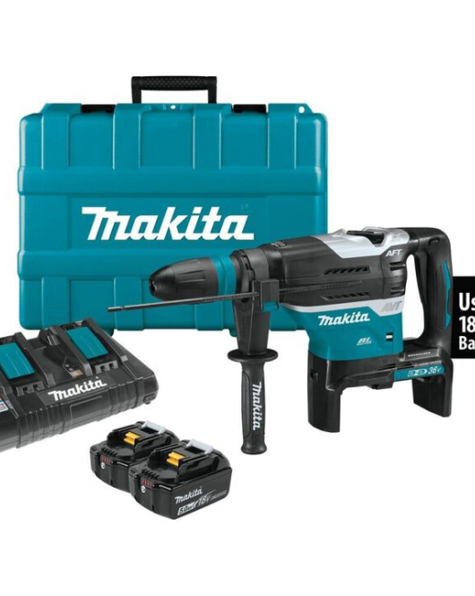 Makita 18V X2 (36V) LXT 1-9/16-Inch Advanced AVT Rotary Hammer Kit – Brushless SDS-Max Cordless Makita 18V X2 (36V) LXT 1-9/16-Inch Advanced AVT Rotary Hammer Kit – Brushless SDS-Max Cordless