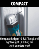 Makita 3/8-Inch Reversible Angle Drill – Compact Right Angle Corded Drill