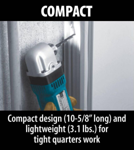 Makita 3/8-Inch Reversible Angle Drill – Compact Right Angle Corded Drill