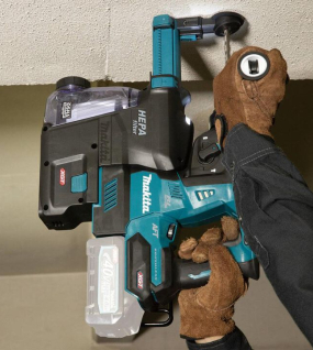 Makita 40V max XGT 1-1/8 Inch AVT Rotary Hammer with Dust Extractor Bare Tool