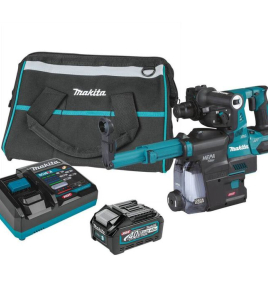 Makita 40V max XGT AVT Rotary Hammer Kit with Dust Extractor 1-1/8 Inch