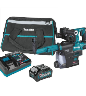Makita 40V max XGT AVT Rotary Hammer Kit with Dust Extractor 1-1/8 Inch