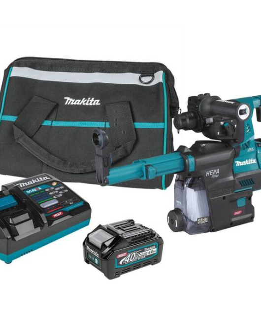 Makita 40V max XGT AVT Rotary Hammer Kit with Dust Extractor 1-1/8 Inch Makita 40V max XGT AVT Rotary Hammer Kit with Dust Extractor 1-1/8 Inch