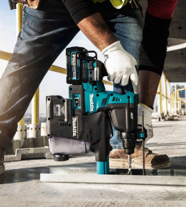 Makita 40V max XGT AVT Rotary Hammer Kit with Dust Extractor 1-1/8 Inch