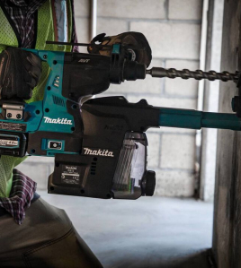 Makita 40V max XGT AVT Rotary Hammer Kit with Dust Extractor 1-1/8 Inch