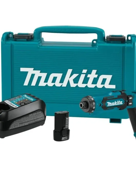 Makita 7.2V 1/4-Inch Hex Driver Drill Kit with Auto Stop Clutch – Compact Cordless Precision Driver Makita 7.2V 1/4-Inch Hex Driver Drill Kit with Auto Stop Clutch – Compact Cordless Precision Driver