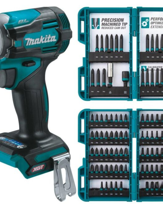 Makita XGT 40V Max 4-Speed Impact Driver Bare Tool with ImpactX 100 Piece Driver Bit Set Bundle Makita XGT 40V Max 4-Speed Impact Driver Bare Tool with ImpactX 100 Piece Driver Bit Set Bundle