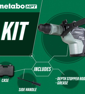 Metabo HPT DH45MEY 1-3/4 Inch SDS-Max Rotary Hammer with Aluminum Housing