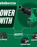 Metabo HPT 36V MultiVolt 1-1/8-Inch SDS Plus Rotary Hammer with UVP Bare Tool Metabo HPT 36V MultiVolt 1-1/8-Inch SDS Plus Rotary Hammer with UVP Bare Tool