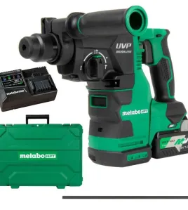 Metabo HPT 36V MultiVolt 1-1/8-Inch SDS Plus Rotary Hammer with UVP Brushless Cordless Concrete Drill