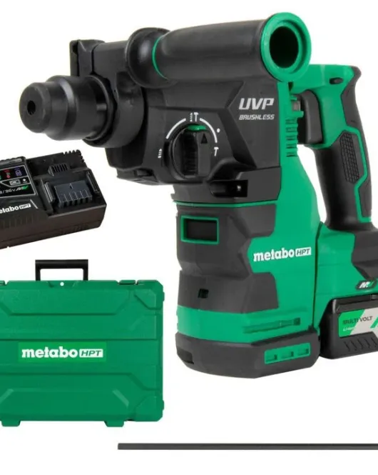 Metabo HPT 36V MultiVolt 1-1/8-Inch SDS Plus Rotary Hammer with UVP Brushless Cordless Concrete Drill Metabo HPT 36V MultiVolt 1-1/8-Inch SDS Plus Rotary Hammer with UVP Brushless Cordless Concrete Drill