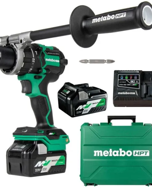 Metabo HPT 36V MultiVolt Cordless Brushless 1/2 Inch Hammer Drill Kit Metabo HPT 36V MultiVolt Cordless Brushless 1/2 Inch Hammer Drill Kit