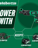 Metabo HPT 36V MultiVolt SDS Plus 1-1/8-Inch D-Handle Rotary Hammer Kit with Brushless Motor Metabo HPT 36V MultiVolt SDS Plus 1-1/8-Inch D-Handle Rotary Hammer Kit with Brushless Motor