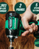 Metabo HPT 36V MultiVolt Triple Hammer BOLT Impact Driver Cordless Kit Metabo HPT 36V MultiVolt Triple Hammer BOLT Impact Driver Cordless Kit
