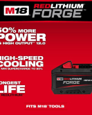 Milwaukee M18 REDLITHIUM FORGE HD 18V 12Ah Lithium-Ion High Output Battery Pack with Fuel Gauge