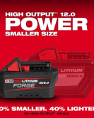 Milwaukee M18 REDLITHIUM FORGE XC 18V 6Ah Lithium-Ion Battery Pack with Fuel Gauge Milwaukee M18 REDLITHIUM FORGE XC 18V 6Ah Lithium-Ion Battery Pack with Fuel Gauge