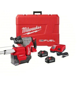 Milwaukee M18 FUEL 18V 1-1/8 Inch SDS Plus Rotary Hammer with ONE-KEY &amp; Dust Extractor Kit