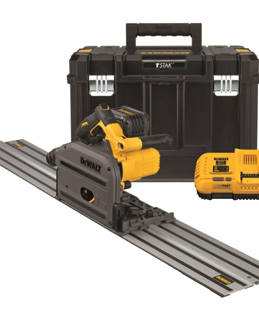 DEWALT 60V MAX 6-1/2in (165mm) Cordless TrackSaw Kit with 59 In. Track DEWALT 60V MAX 6-1/2in (165mm) Cordless TrackSaw Kit with 59 In. Track