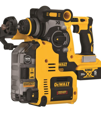 DEWALT 20V MAX 1-Inch SDS+ Rotary Hammer with Dust Collection Kit – Cordless Drill