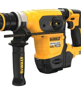 DEWALT 60V MAX 1-1/4" Brushless SDS PLUS Rotary Hammer – Bare Tool, Heavy-Duty Cordless Concrete Drill