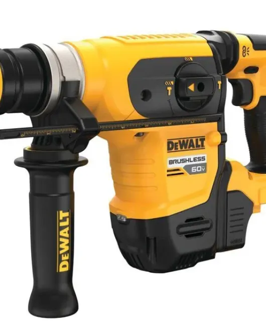DEWALT 60V MAX 1-1/4" Brushless SDS PLUS Rotary Hammer – Bare Tool, Heavy-Duty Cordless Concrete Drill DEWALT 60V MAX 1-1/4" Brushless SDS PLUS Rotary Hammer – Bare Tool, Heavy-Duty Cordless Concrete Drill