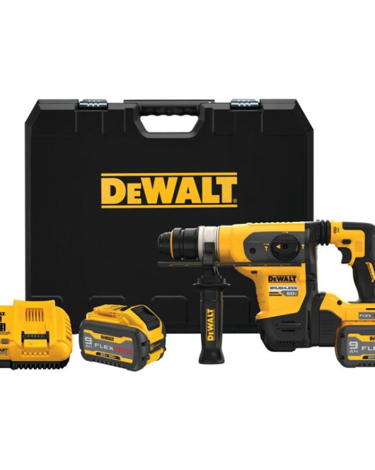 DEWALT 60V MAX Brushless 1-1/4-Inch SDS+ Rotary Hammer Kit – Heavy-Duty Cordless Drill DEWALT 60V MAX Brushless 1-1/4-Inch SDS+ Rotary Hammer Kit – Heavy-Duty Cordless Drill