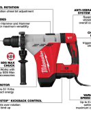 Milwaukee 18V 1-3/4 Inch SDS MAX Rotary Hammer – Heavy-Duty Cordless Concrete Drill