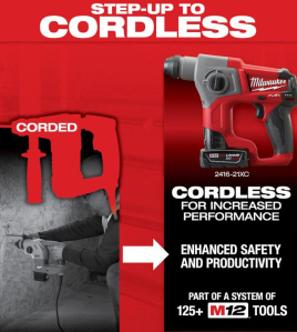 Milwaukee 5.5 AMP 5/8-Inch Keyed Chuck SDS Plus Rotary Hammer – Heavy-Duty Corded Drill
