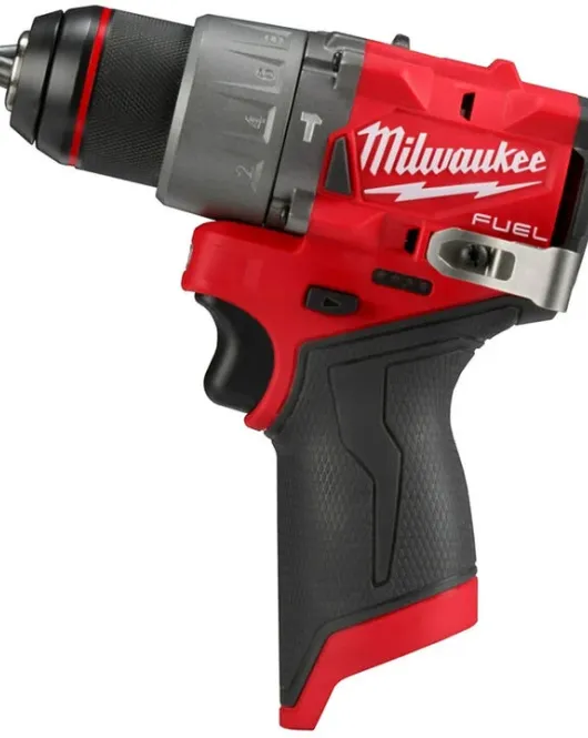 Milwaukee M12 FUEL 12V 1/2-Inch Hammer Drill/Driver Bare Tool – Compact Brushless Cordless Drill