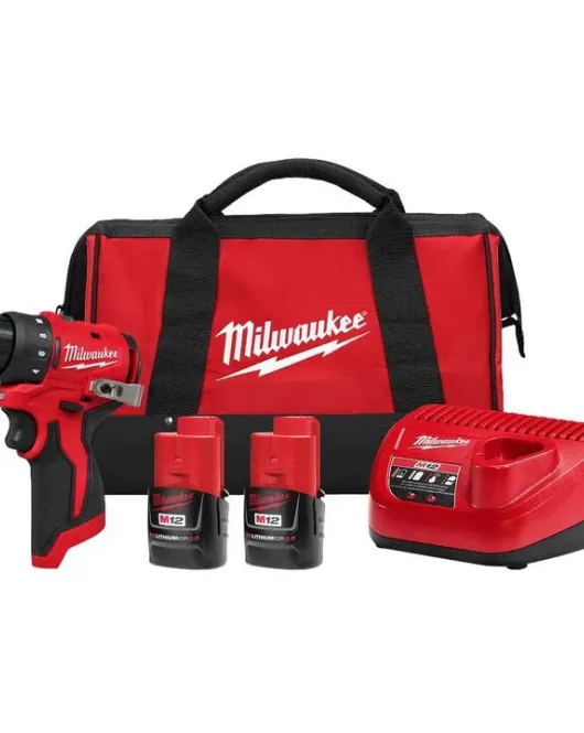 Milwaukee M12 Subcompact Brushless 12V 3/8-Inch Drill/Driver Kit – Cordless Compact Drill with Battery & Charger Milwaukee M12 Subcompact Brushless 12V 3/8-Inch Drill/Driver Kit – Cordless Compact Drill with Battery & Charger