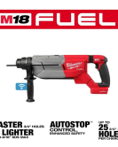 Milwaukee M18 FUEL 18V 1-1/4 Inch SDS Plus D-Handle Rotary Hammer Bare Tool with ONE-KEY – Professional Cordless Brushless Drill