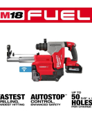 Milwaukee M18 FUEL 18V 1-1/8 Inch SDS Plus Rotary Hammer with ONE-KEY & Dust Extractor Kit Milwaukee M18 FUEL 18V 1-1/8 Inch SDS Plus Rotary Hammer with ONE-KEY & Dust Extractor Kit