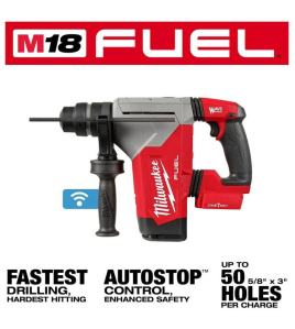 Milwaukee M18 FUEL 18V 1-1/8 Inch SDS Plus Rotary Hammer with ONE-KEY Bare Tool