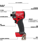 Milwaukee M18 FUEL 18V 1/4-Inch Hex Impact Driver Bare Tool with Protective Boot Bundle – Cordless Brushless Milwaukee M18 FUEL 18V 1/4-Inch Hex Impact Driver Bare Tool with Protective Boot Bundle – Cordless Brushless