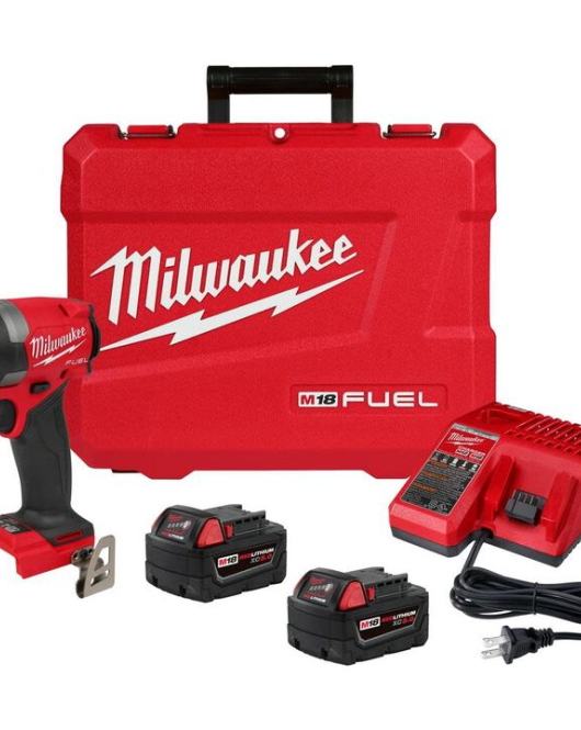 Milwaukee M18 FUEL 18V 1/4-Inch Hex Impact Driver Kit – Cordless Brushless Drill Kit with Battery and Charger Milwaukee M18 FUEL 18V 1/4-Inch Hex Impact Driver Kit – Cordless Brushless Drill Kit with Battery and Charger
