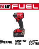 Milwaukee M18 FUEL 18V 1/4-Inch Hex Impact Driver Kit – Cordless Brushless Drill Kit with Battery and Charger Milwaukee M18 FUEL 18V 1/4-Inch Hex Impact Driver Kit – Cordless Brushless Drill Kit with Battery and Charger