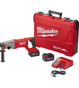 Milwaukee M18 FUEL 18V D-Handle Rotary Hammer Kit – SDS Plus Cordless Brushless Drill Kit