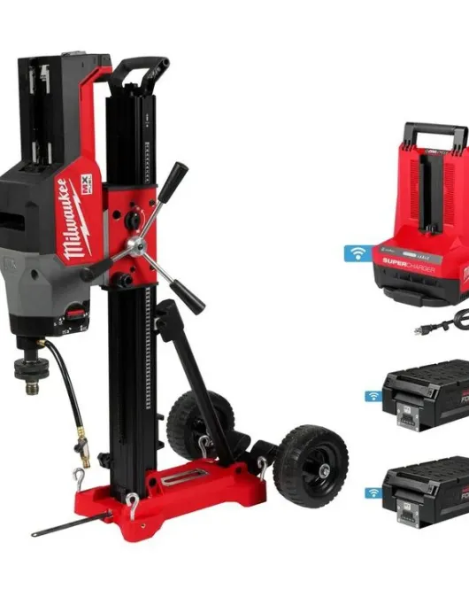 Milwaukee MX FUEL Core Rig with Stand Kit – Cordless High-Power Concrete Drilling System Milwaukee MX FUEL Core Rig with Stand Kit – Cordless High-Power Concrete Drilling System