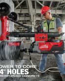 Milwaukee MX FUEL Core Rig with Stand Kit – Cordless High-Power Concrete Drilling System Milwaukee MX FUEL Core Rig with Stand Kit – Cordless High-Power Concrete Drilling System