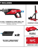 Milwaukee MX FUEL Handheld Core Drill Kit with Stand – Cordless High-Power Concrete Drill Milwaukee MX FUEL Handheld Core Drill Kit with Stand – Cordless High-Power Concrete Drill