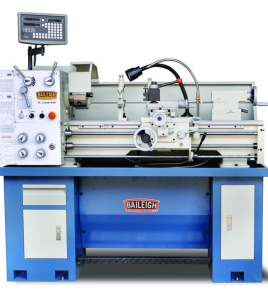 Baileigh PL-1236E-DRO Metal Lathe – 12-Inch Swing 220V Single Phase Precision Lathe