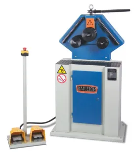 Baileigh R-M40 Manual Angle Ring Roll Bender Machine, Heavy-Duty Metal Ring Rolling Bender for Angle Iron