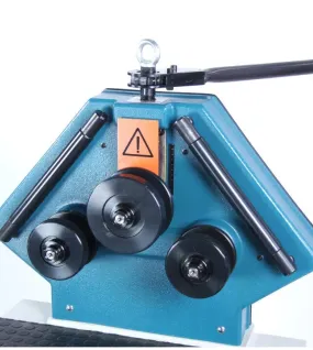 Baileigh R-M40 Manual Angle Ring Roll Bender Machine, Heavy-Duty Metal Ring Rolling Bender for Angle Iron