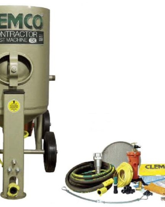 Clemco 4 Cu. Ft. Contractor Blast Machine with HP Respirator – Industrial Abrasive Blasting System Clemco 4 Cu. Ft. Contractor Blast Machine with HP Respirator – Industrial Abrasive Blasting System